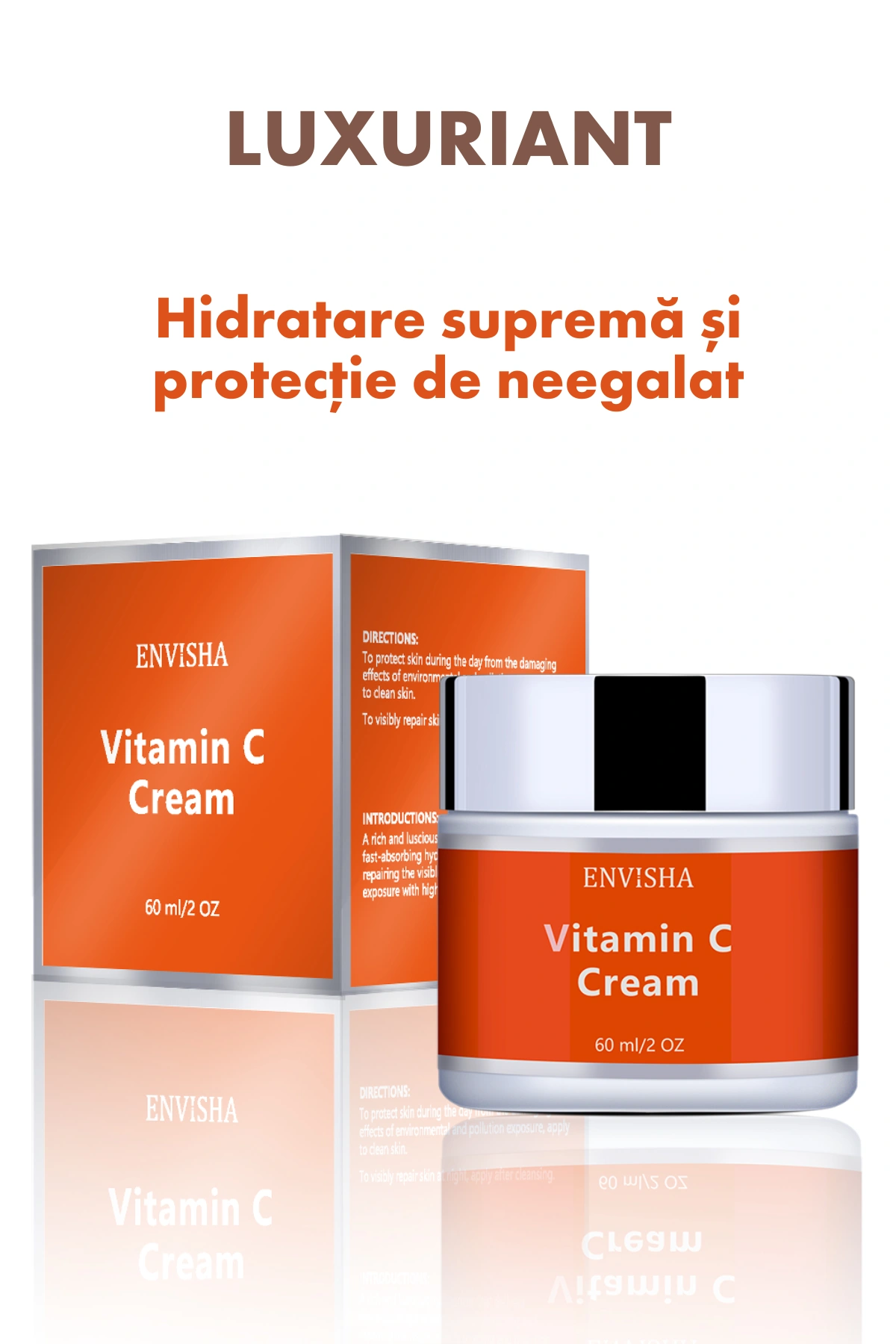 Crema de zi faciala, Vitamina C, Protectie si Hidratare Suprema, Verilaria, 60ml